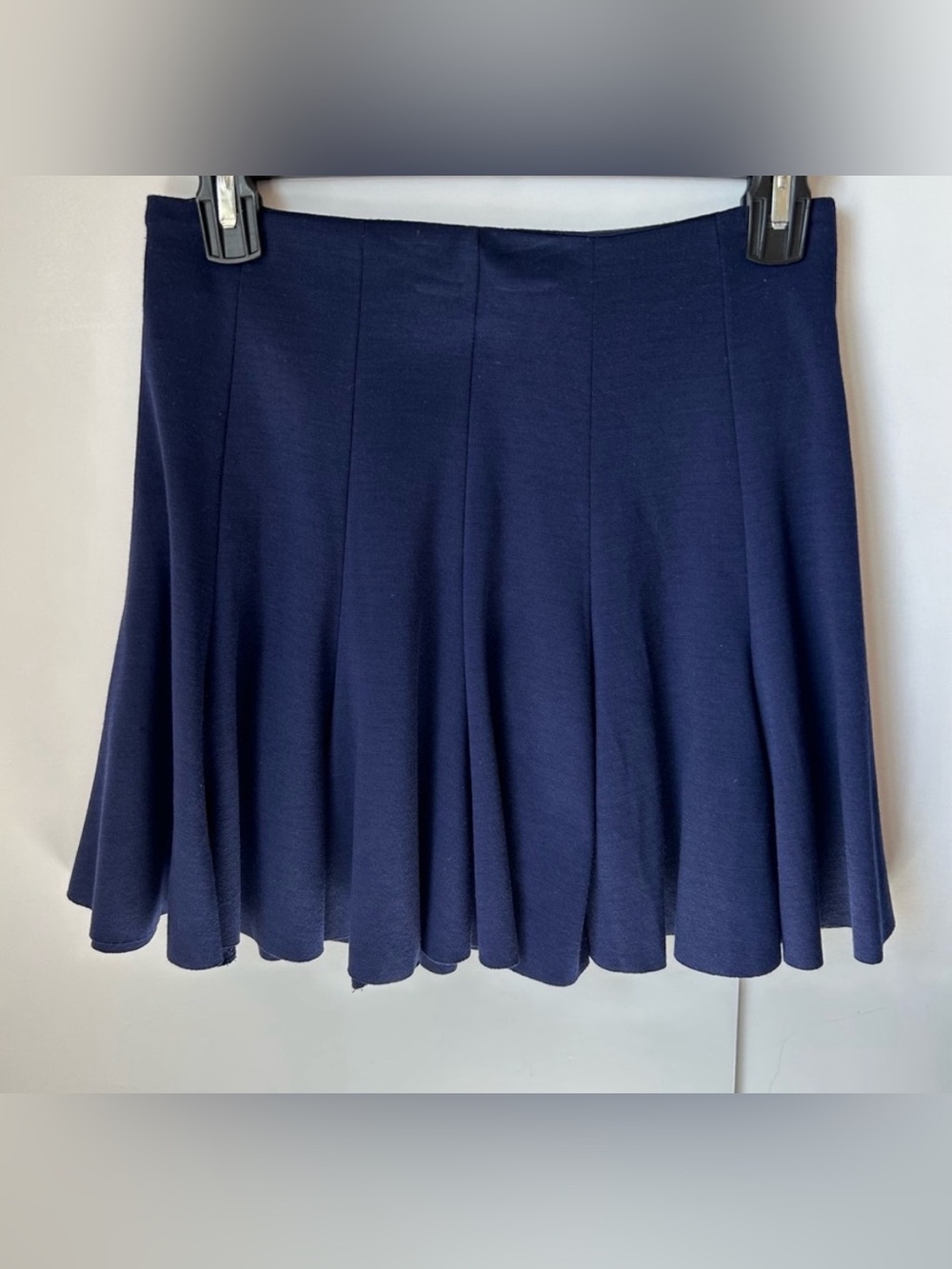 Forever 21 Navy Blue Skater Circle Skirt Mini Knee Flare Full Size S